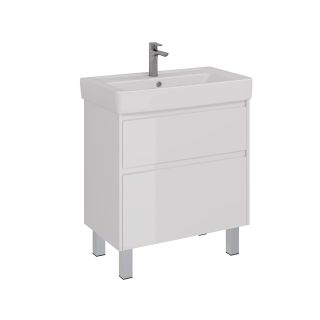 Тумба под раковину Lemark Combi LM03C80T 80 см белый глянец